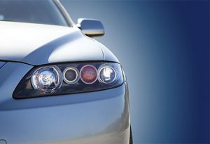 Driver's side headlight