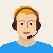 cartoon image of a man with a microphone and headset